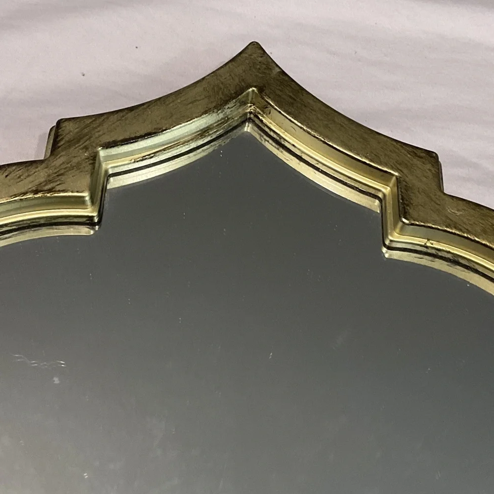 Elegant Gold Wall Mirror plastic